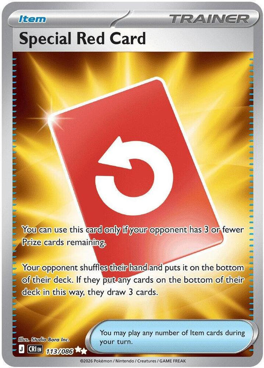 Special Red Card - 113/086 [ME04: Chaos Rising] 113/086