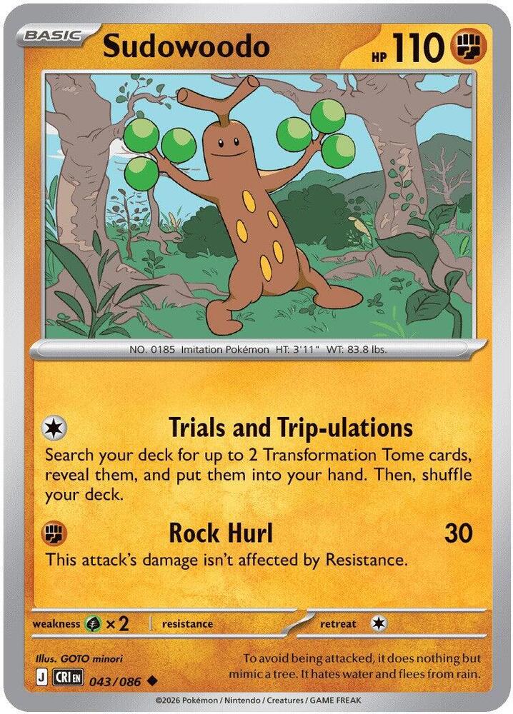 Sudowoodo [ME04: Chaos Rising] 043/086