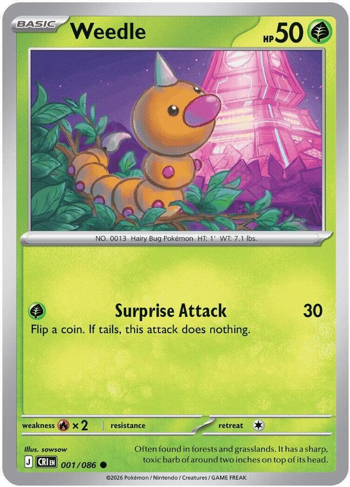 Weedle [ME04: Chaos Rising] 001/086