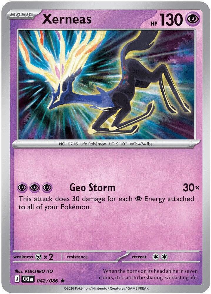 Xerneas - 042/086 [ME04: Chaos Rising] 042/086