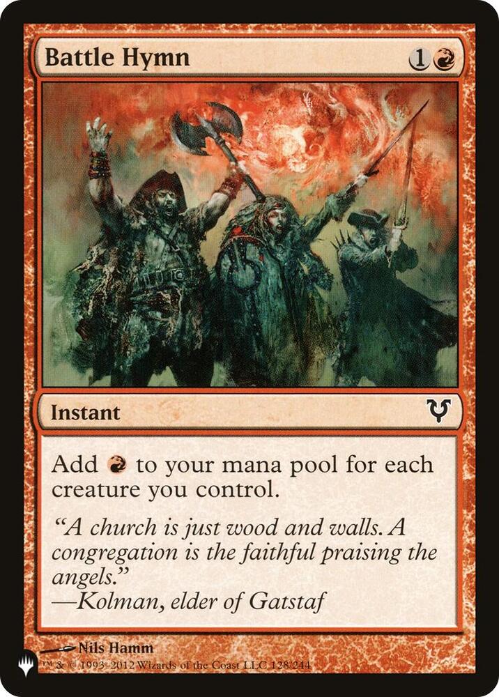Battle Hymn [The List Reprints] 128