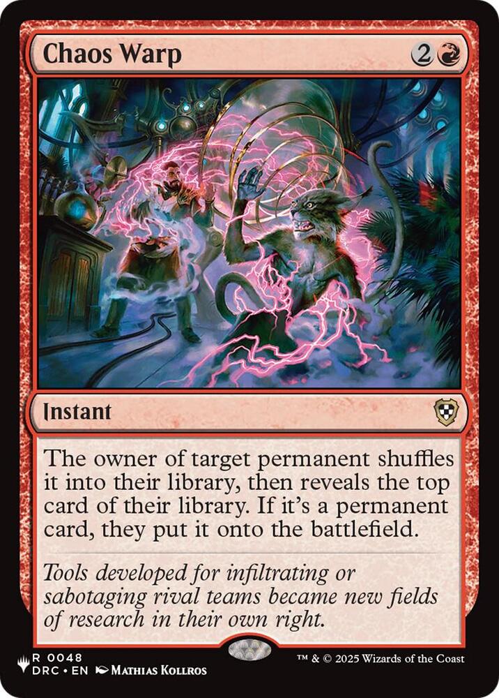 Chaos Warp (DRC) [The List Reprints] 48