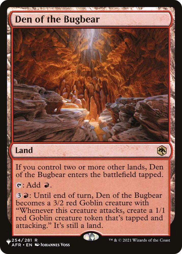 Den of the Bugbear [The List Reprints] 254