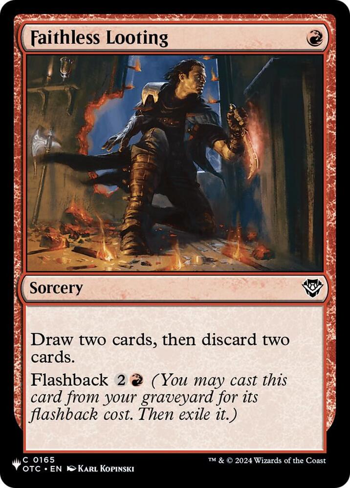 Faithless Looting (OTC) [The List Reprints] 165