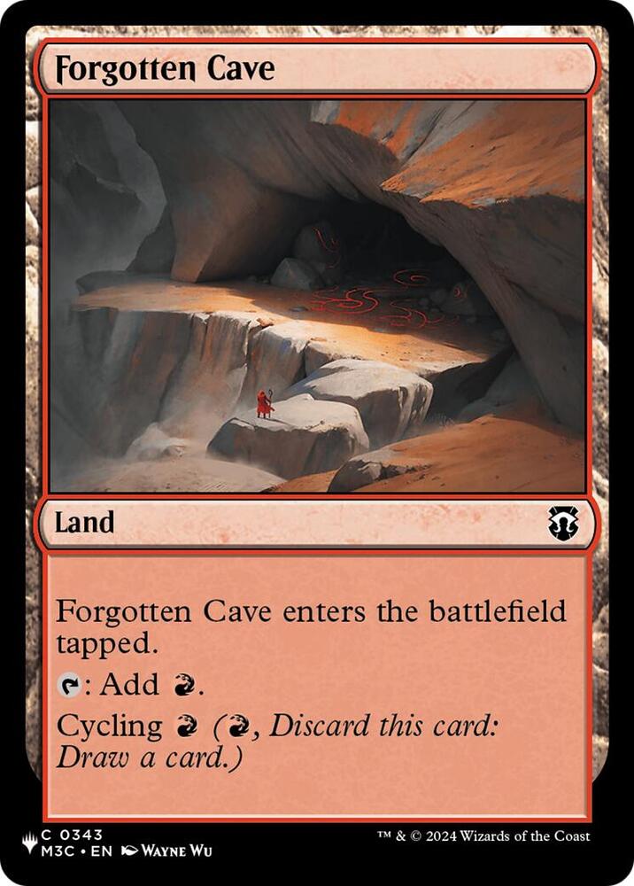 Forgotten Cave (M3C) [The List Reprints] 343