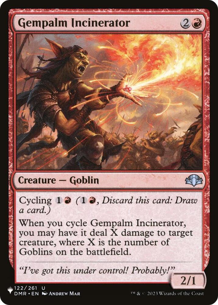 Gempalm Incinerator (DMR) [The List Reprints] 122