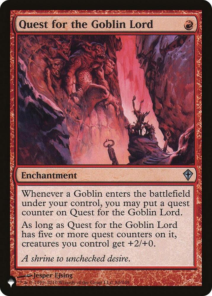 Quest for the Goblin Lord [The List Reprints] 86