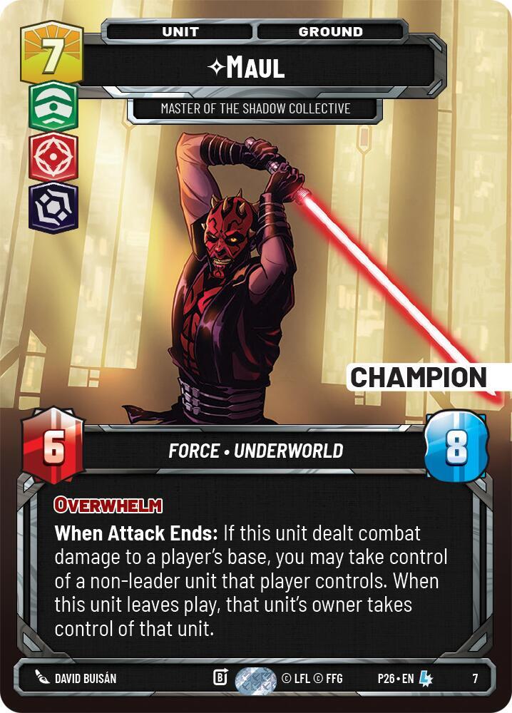 Maul - Master of the Shadow Collective (Champion) [Organized Play Promos] 7