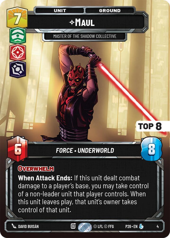 Maul - Master of the Shadow Collective (Top 8) [Organized Play Promos] 4