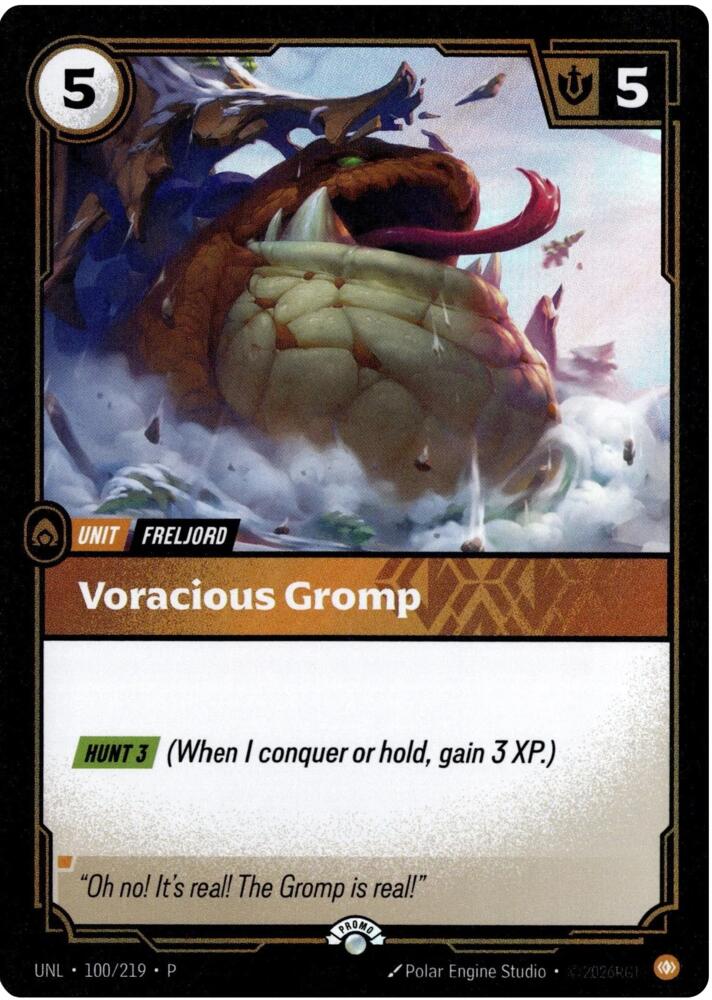 Voracious Gromp [Riftbound Organized Play Promotional Cards] 100/219