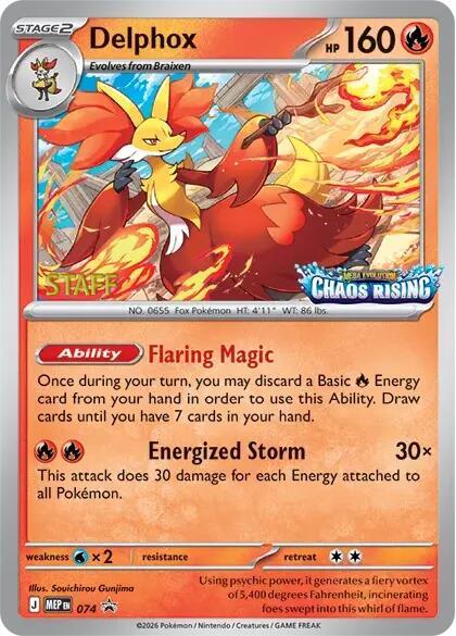 Delphox - 074 [Staff] [ME: Mega Evolution Promo] 074