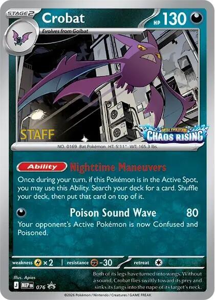 Crobat - 076 [Staff] [ME: Mega Evolution Promo] 076