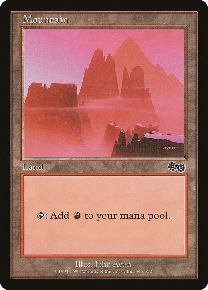 Mountain (346) [Urza's Saga] 346
