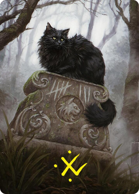 Nine-Lives Familiar 2 Art Card (36/54) (Gold-Stamped Signature) [Art Series: Foundations] 36