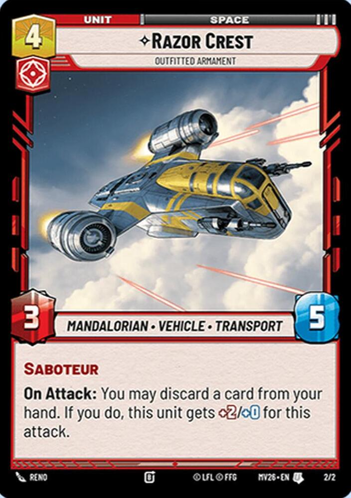 Razor Crest - Outfitted Armament [Event Exclusive Promos] 2/2