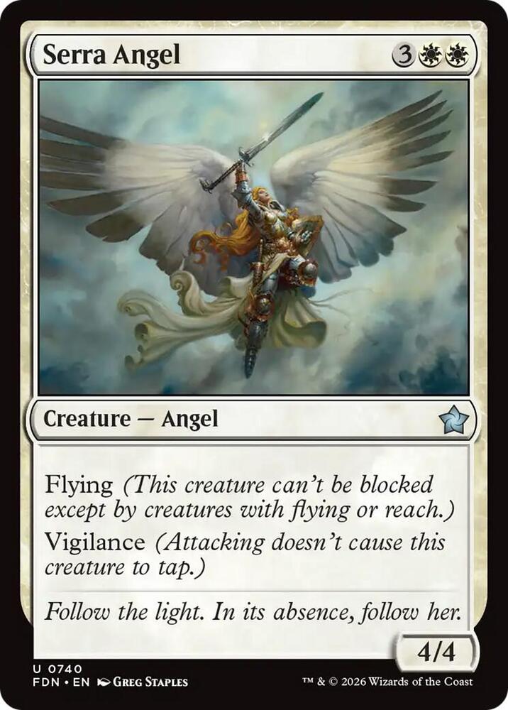 Serra Angel (0740) [Foundations] 740