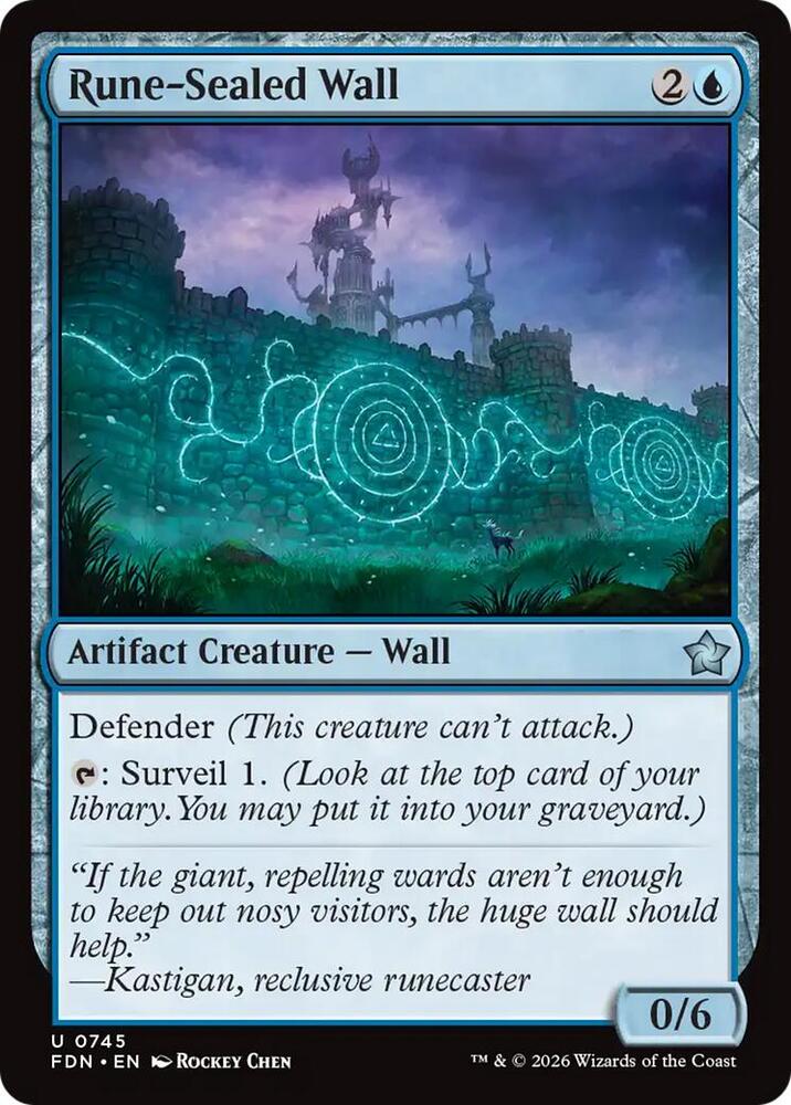 Rune-Sealed Wall (0745) [Foundations] 745