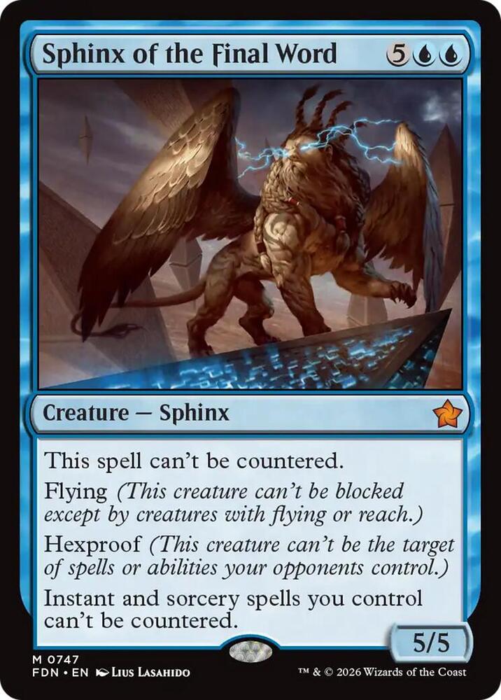 Sphinx of the Final Word (0747) [Foundations] 747