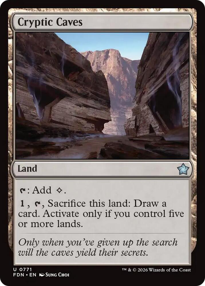 Cryptic Caves (0771) [Foundations] 771