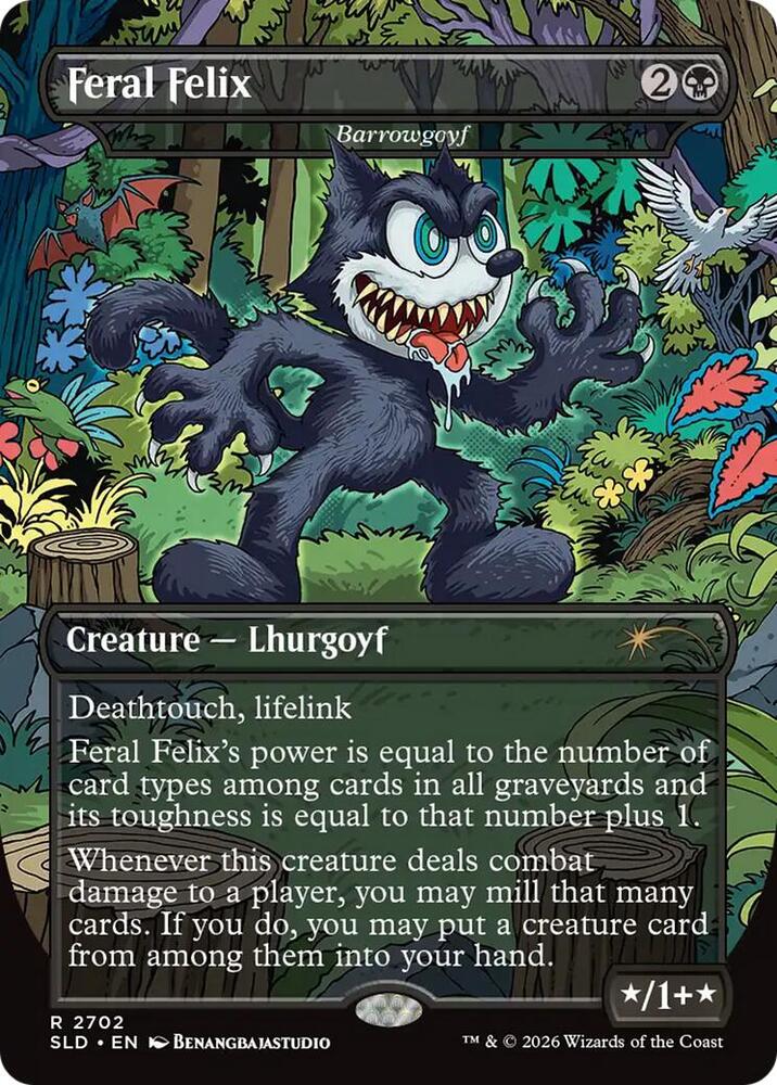 Feral Felix  - Barrowgoyf [Secret Lair Drop Series] 2702