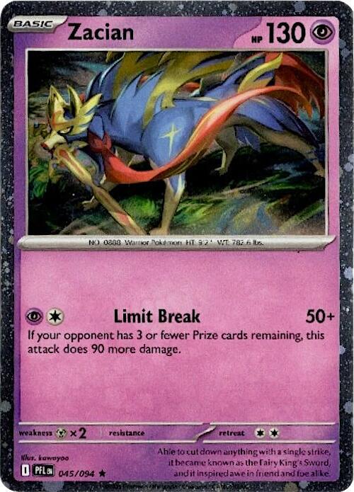 Zacian - 045/094 (Cosmos Holo) [Blister Exclusives] 045/094