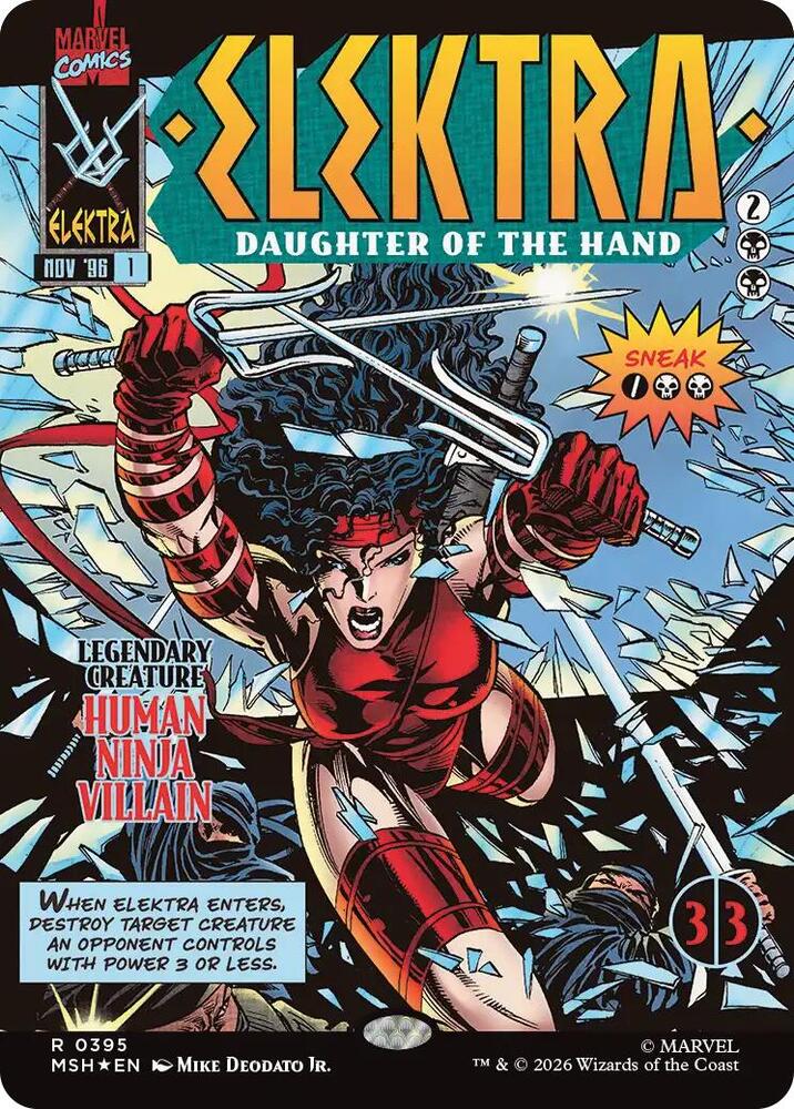 Elektra, Daughter of the Hand (Borderless) (0395) [Marvel Super Heroes] 395