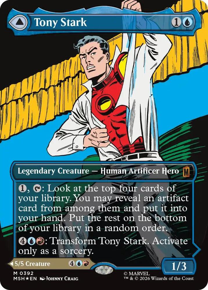 Tony Stark (Borderless) (0392) [Marvel Super Heroes] 392