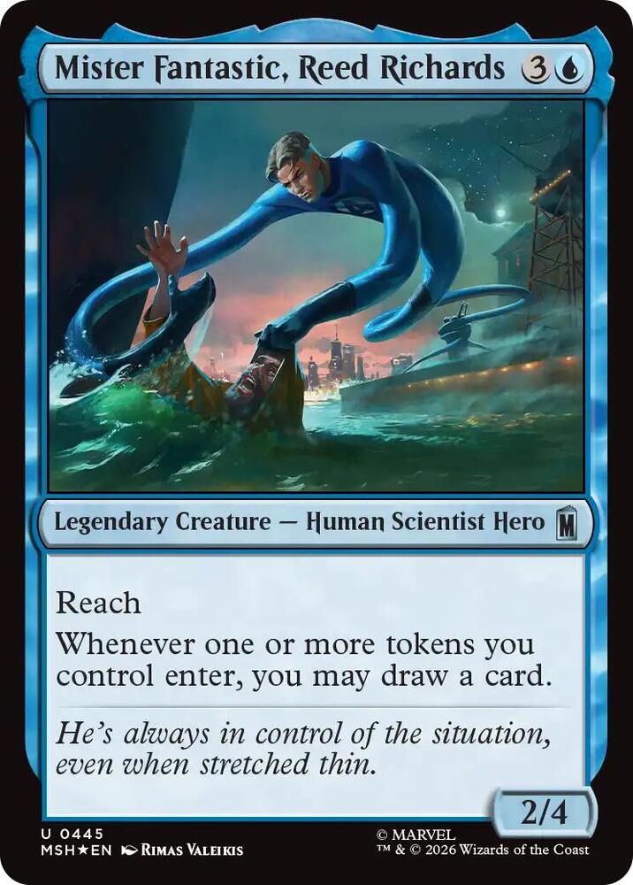 Mister Fantastic, Reed Richards (Surge Foil) [Marvel Super Heroes] 445