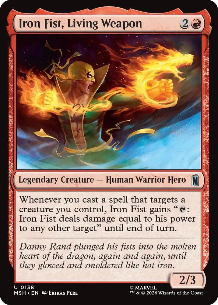 Iron Fist, Living Weapon [Marvel Super Heroes] 138