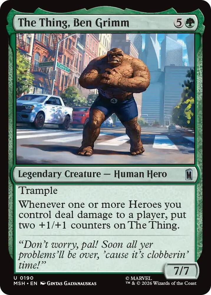 The Thing, Ben Grimm [Marvel Super Heroes] 190