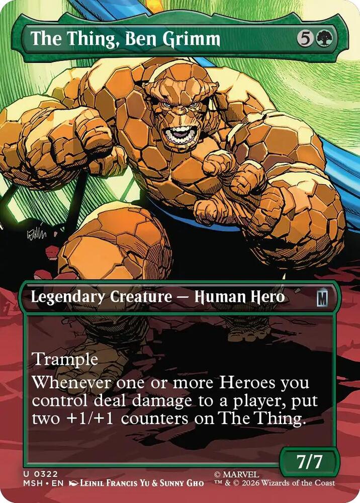 The Thing, Ben Grimm (Borderless) [Marvel Super Heroes] 322