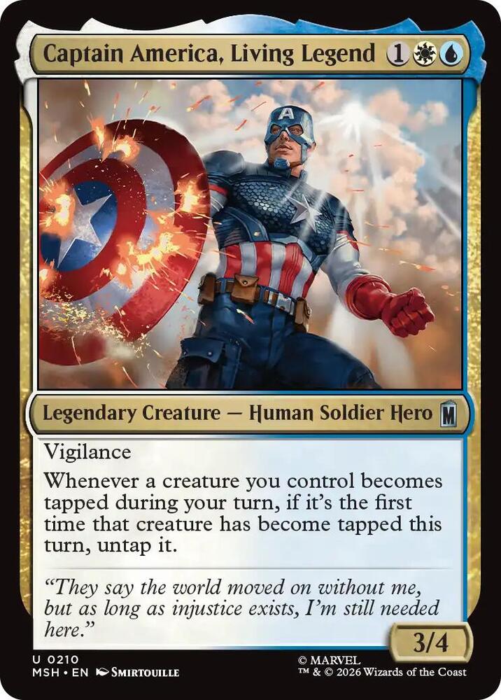 Captain America, Living Legend [Marvel Super Heroes] 210