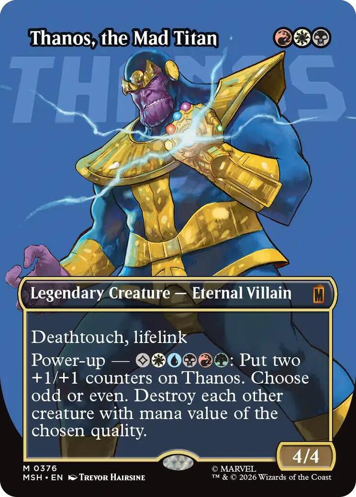 Thanos, the Mad Titan (Borderless) (0376) [Marvel Super Heroes] 376