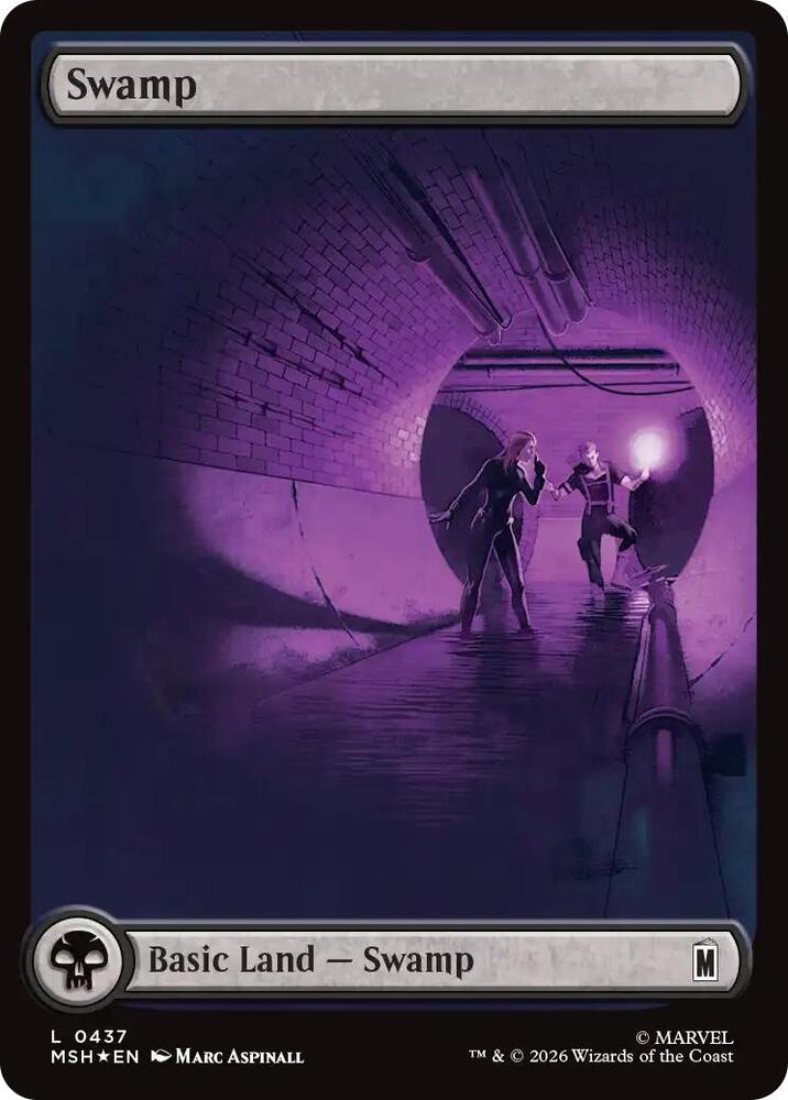 Swamp (0437) (Surge Foil) [Marvel Super Heroes] 437