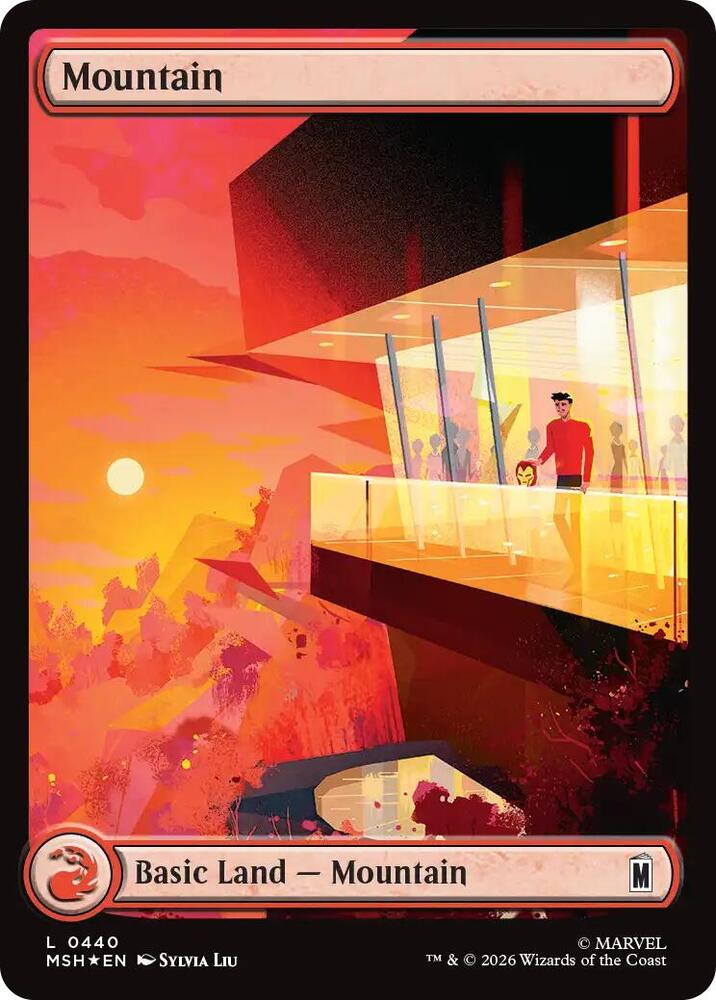 Mountain (0440) (Surge Foil) [Marvel Super Heroes] 440