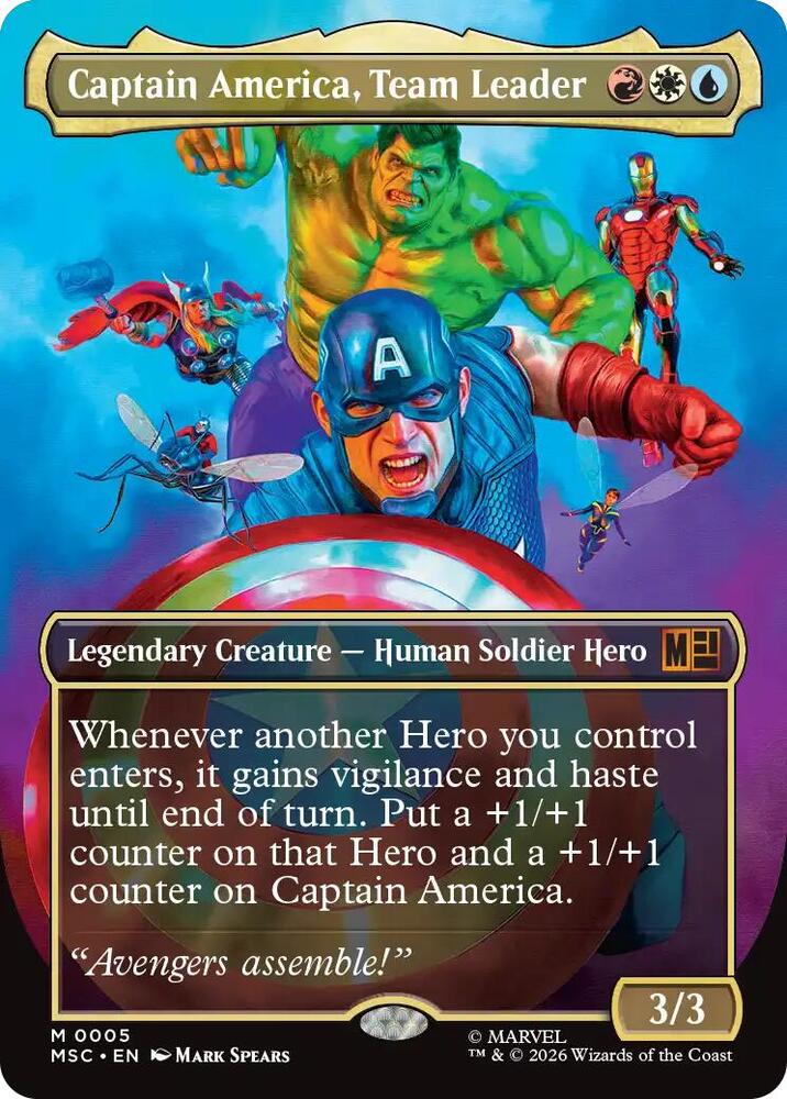 Captain America, Team Leader (Borderless) [Commander: Marvel Super Heroes] 5