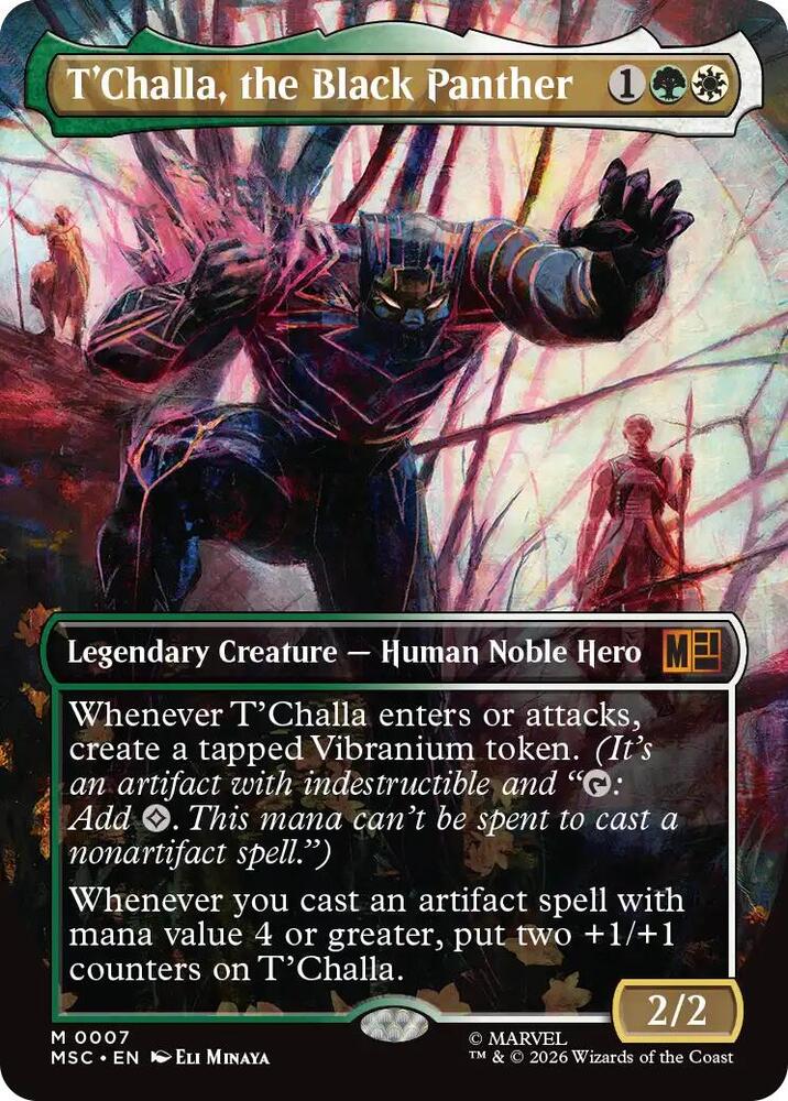 T'Challa, the Black Panther (Borderless) [Commander: Marvel Super Heroes] 7
