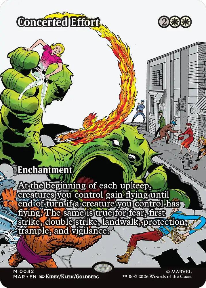Concerted Effort (Borderless) [Marvel Universe Eternal-Legal] 42