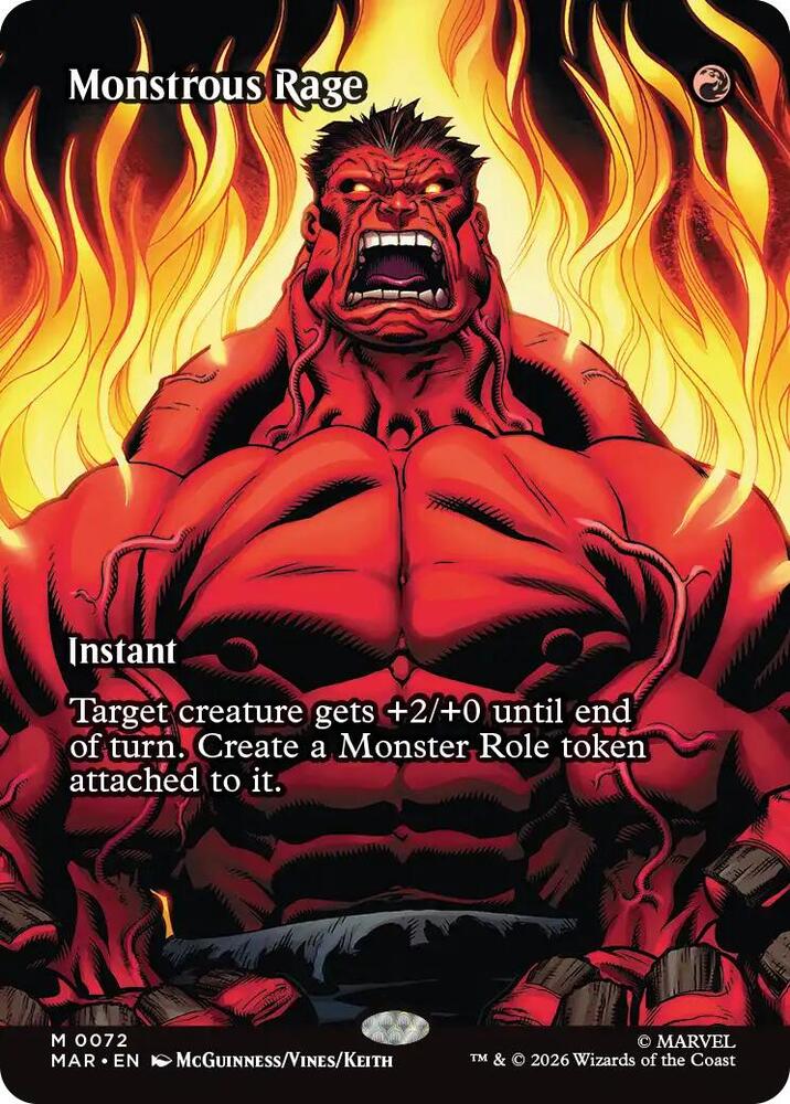 Monstrous Rage (Borderless) [Marvel Universe Eternal-Legal] 72