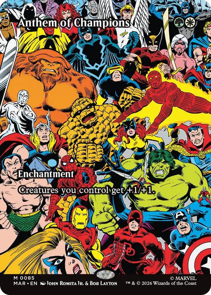 Anthem of Champions (Borderless) [Marvel Universe Eternal-Legal] 85