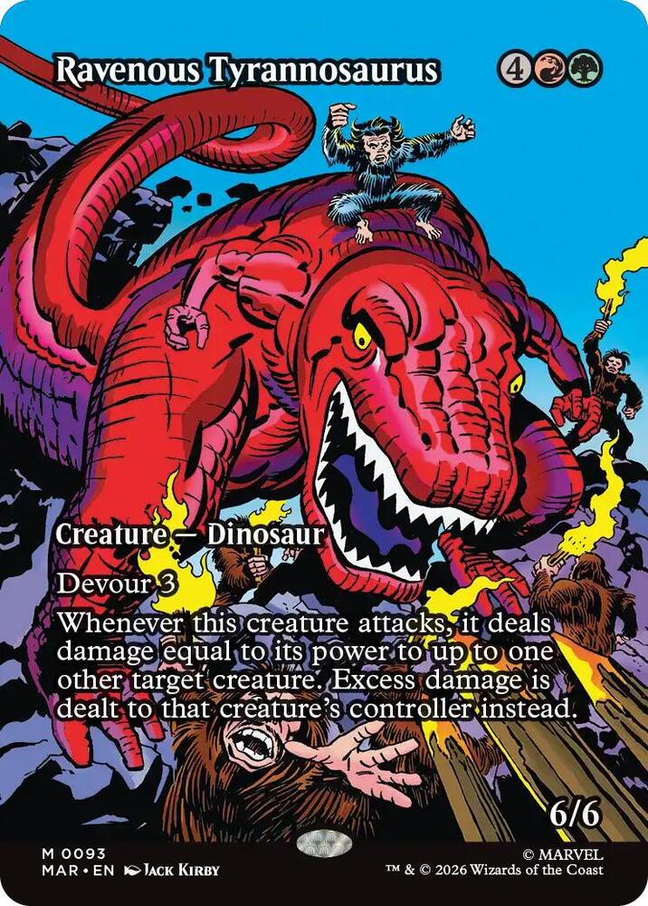 Ravenous Tyrannosaurus (Borderless) [Marvel Universe Eternal-Legal] 93