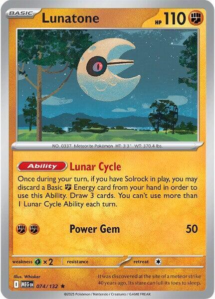 Lunatone - 074/132 (Non-Holo) [Deck Exclusives] 074/132