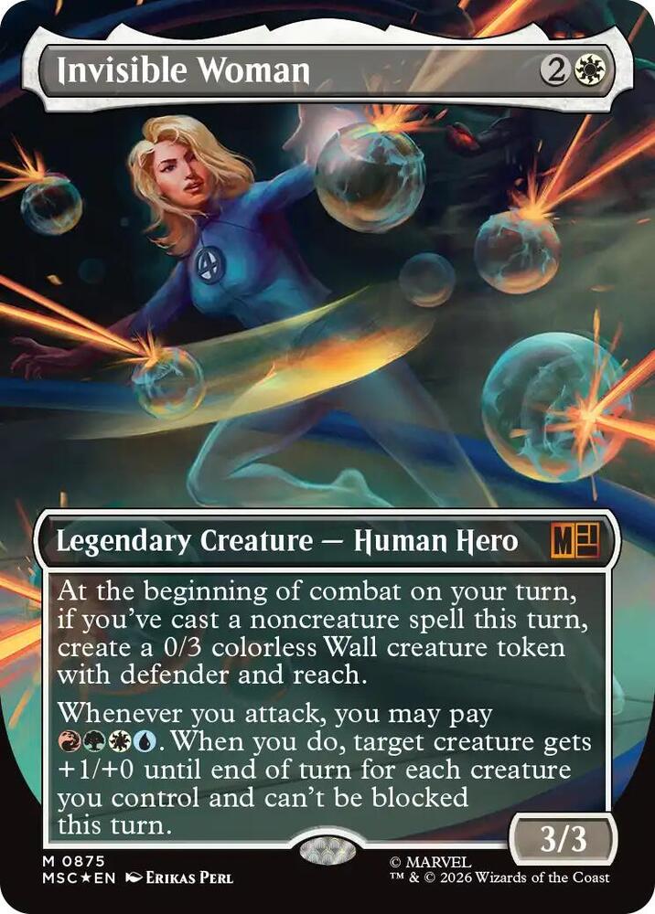Invisible Woman (Borderless) (Surge Foil) [Commander: Marvel Super Heroes] 875