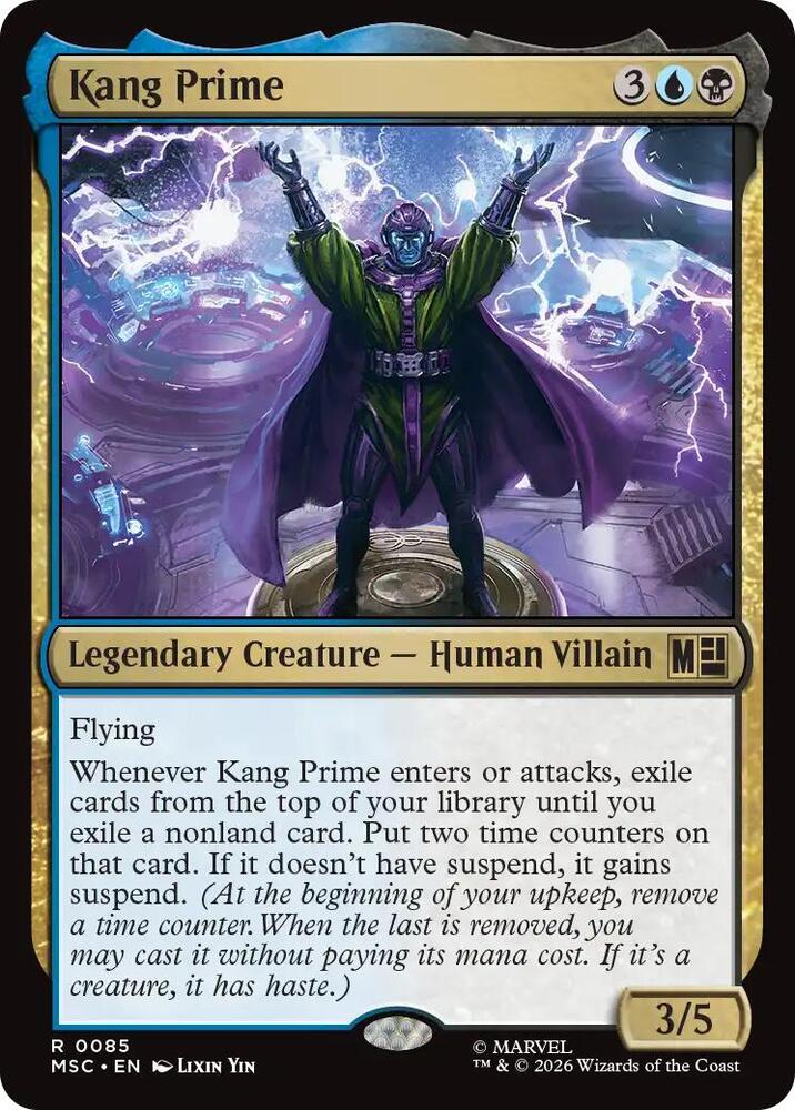 Kang Prime (Surge Foil) [Commander: Marvel Super Heroes] 85