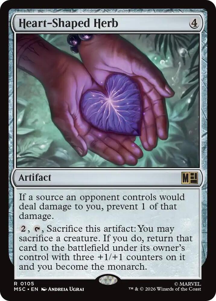 Heart-Shaped Herb (Surge Foil) [Commander: Marvel Super Heroes] 105