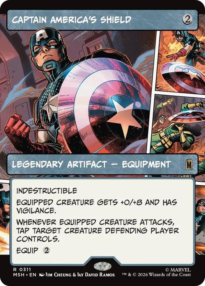 Captain America's Shield (Borderless) (0311) [Marvel Super Heroes] 311