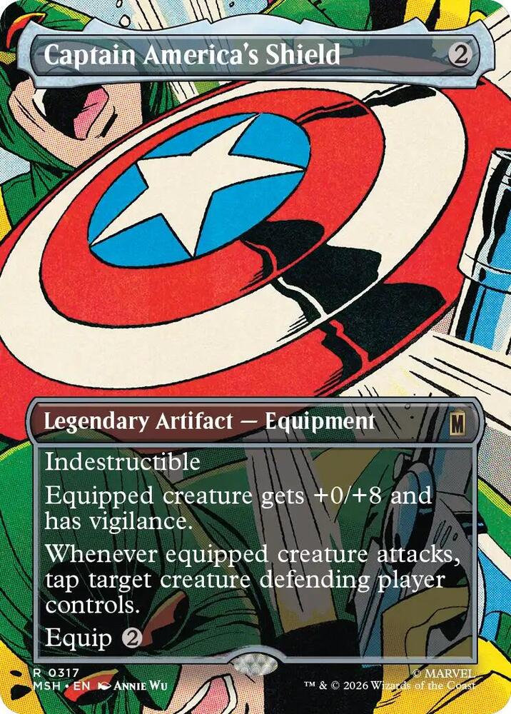Captain America's Shield (Borderless) (0317) [Marvel Super Heroes] 317