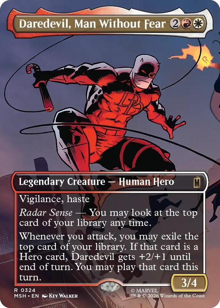 Daredevil, Man Without Fear (Borderless) (0324) [Marvel Super Heroes] 324