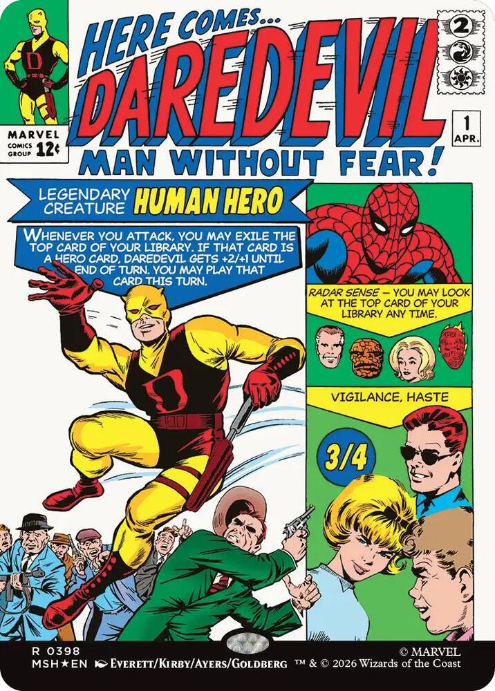 Daredevil, Man Without Fear (Borderless) (0398) [Marvel Super Heroes] 398