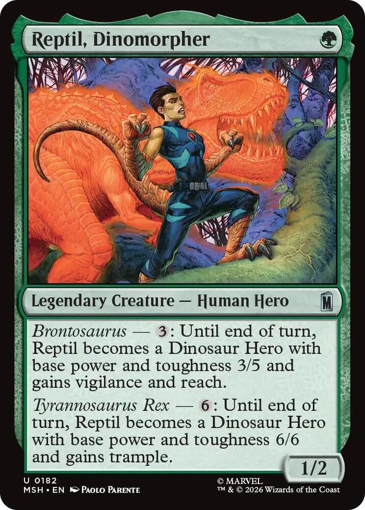 Reptil, Dinomorpher [Marvel Super Heroes] 182